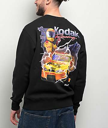 ロサンゼルス発★HUF x Kodak Ride The Lightningスウェット HUF Cracked Black Cardigan Sweater | Zumiez