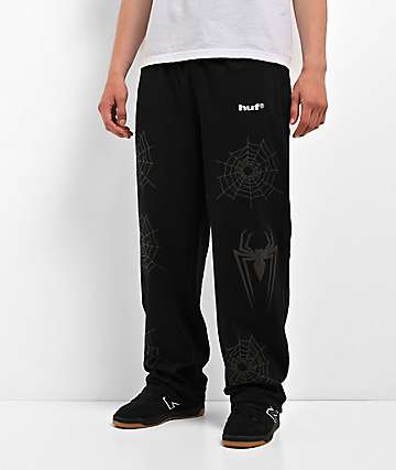 HUF x Marvel Spider-Man Black Sweatpants - 
