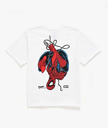 HUF x Marvel Spider-Man Kids Upside Down Black T-Shirt - 