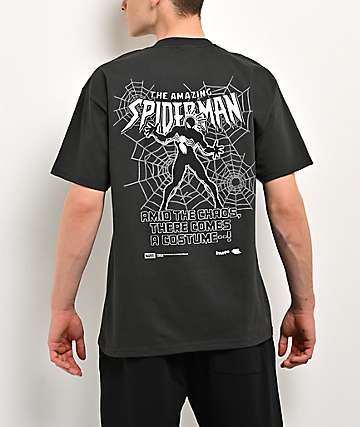HUF x Marvel Spider-Man Secret Wars Vintage Black T-Shirt - 