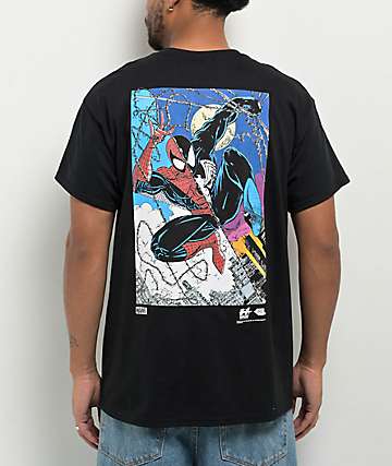 HUF-x-Spider-Man-Split-Black-T