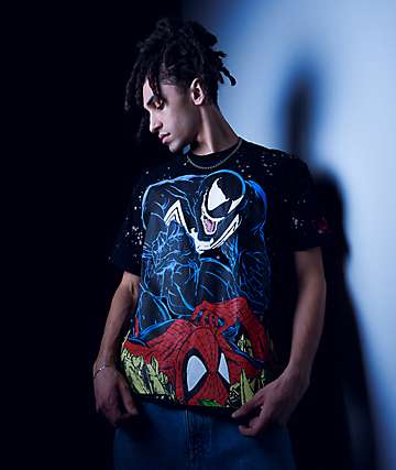 HUF x Marvel Venom Black T-Shirt | Zumiez