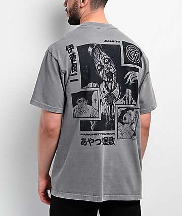 HYPLAND x Junji Ito Tomie Blocks Black T-Shirt