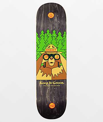 Habitat x U.S. Forest Service Smokey Bearnoculars 8.12" Skateboard Deck