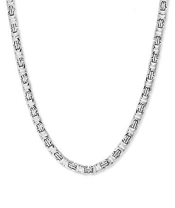 Half Hearted H Link 10mm Silver Chain Necklace | Zumiez