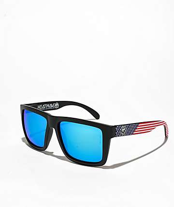 Heat Wave Vise XL Black Polarized Sunglasses
