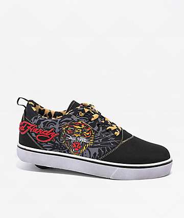 エドハーディー Heelys x Ed Hardy Kids Pro 20 Black Shoes | Zumiez