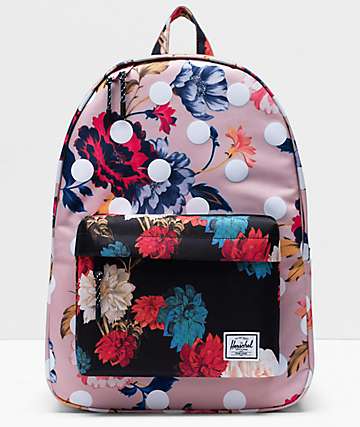 Herschel Supply Co. Classic Kaleidoscope Colorblock Winter Floral Backpack