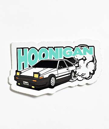 Hoonigan Censor Bar Black & Silver License Plate Frame