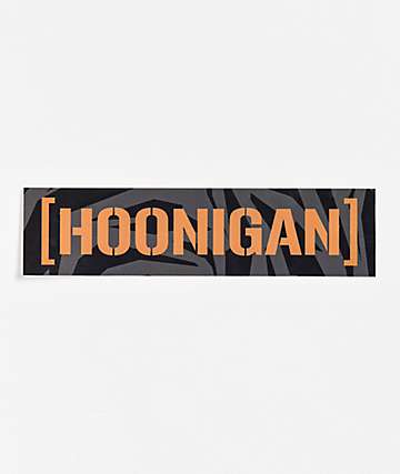 Hoonigan Censor Bar Black & Silver License Plate Frame