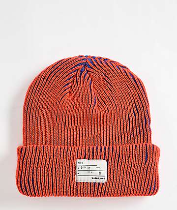 ★関税込★TARGETTO SEOUL★TARGETTO SCASI WEAVING BEANIE★ ITA Phase Shadow Blue & Brown Beanie | Zumiez