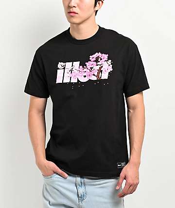 ◆ITZAVIBE◆ RIBBON LOGO SLIM FIT T SHIRT NAVY IBA24WT03NV RIBBON LOGO T SHIRT - NAVY - ITZAVIBE