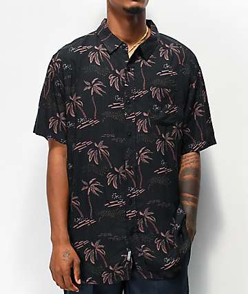 Imperial Motion Vacay camisa de manga corta de tejido negro