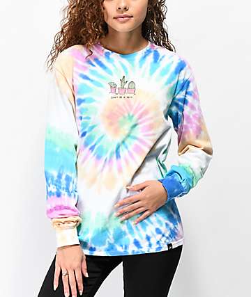 JV by Jac Vanek Don't Be A Prick camiseta tie dye de manga larga