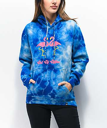 JV by Jac Vanek Out Of Office sudadera con capucha tie dye azul