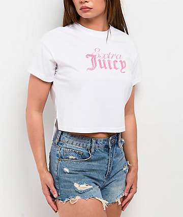 Juicy Couture Seamless Fanciful Crop T-Shirt | Zumiez