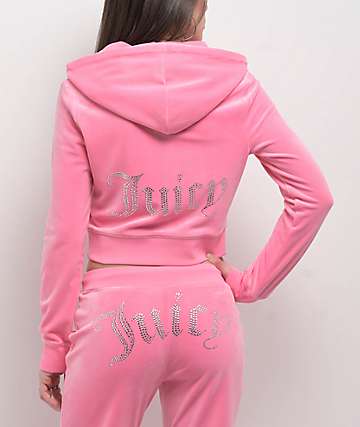 (取寄) ジューシークチュール レディース ジューシー ラグラン コルセット ブーディ Juicy Couture women Juicy Raglan Corset Hoodie Whisper Pink 取寄) ジューシークチュール レディース ジューシー ラグラン