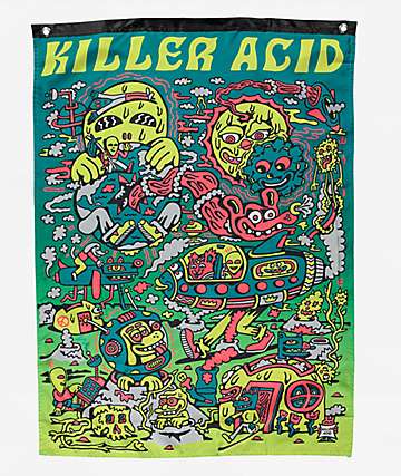 Killer Acid Jungle Vibes Bifold Zip Wallet