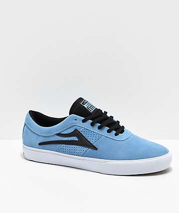 Lakai Sheffield zapatos de skate en azul claro, blanco y negro