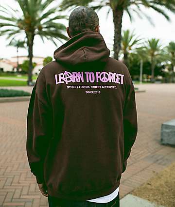 Learn To Forget Logo Army Green Hoodie