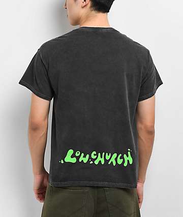 ★LOW CLASSIC★ LOW TSHIRTLIGHT MELANGE GR Low Church by Jxdn Drip Logo Natural T-Shirt | Zumiez