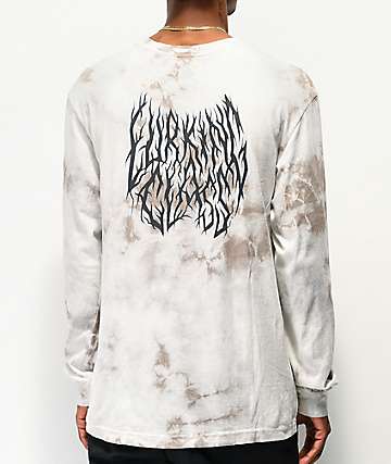 Lurking Class By Sketchy Tank Branch Logo White Tie Dye Long Sleeve T-Shirt