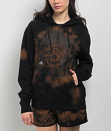 Lurking Class by Sketchy Tank Unchained Black Zip Hoodie