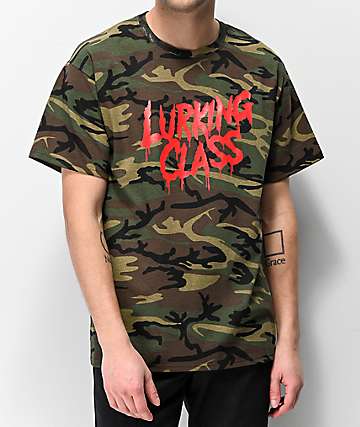 Lurking Class By Sketchy Tank Drip Script camiseta de camuflaje