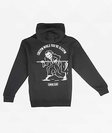 Lurking class by sketchy sales tank fungus color black hoodie