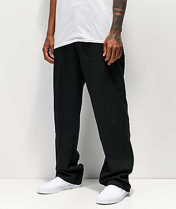 Lurking Class by Sketchy Tank Fatigues pantalones negros de trabajo