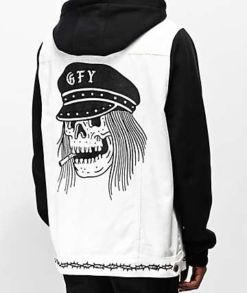 Lurking Class by Sketchy Tank GFY 2Fer chaqueta negra y blanca