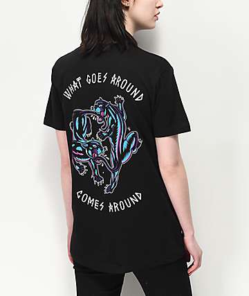 Lurking Class by Sketchy Tank Karma Blacklight camiseta negra