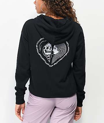 Lurking Class by Sketchy Tank Misery sudadera corta con capucha negra