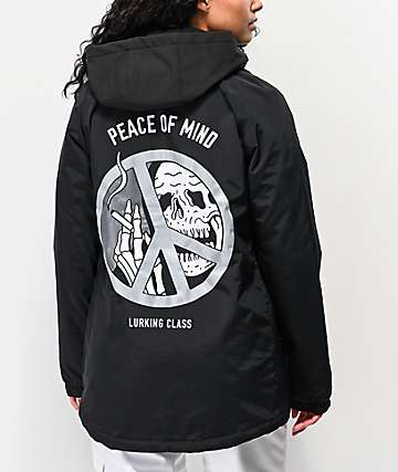 Lurking Class by Sketchy Tank Peace Of Mind Black Coaches Jacket