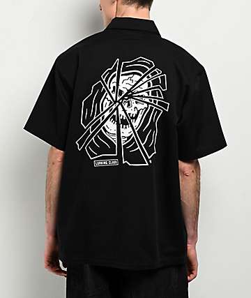 Lurking Class by Sketchy Tank Thorns Black Long Sleeve Polo