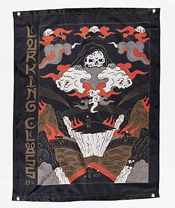 新品未使用　24-25 LURKING CLASS FIRE SKULL 153 Dumpster Fire Women's Zip Hoodie - Black – Lurking Class