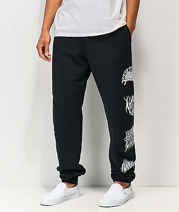 Lurking Class by Sketchy Tank x Sawblade Down With My Demons Black Sweatpants