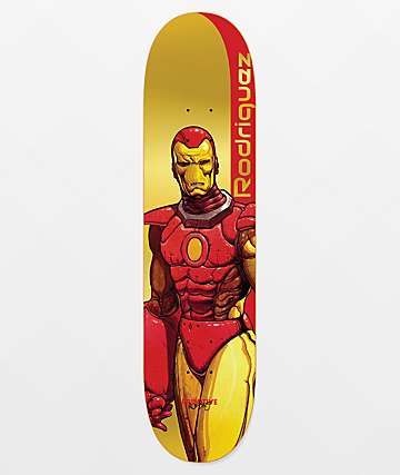 Marvel x Moebius by Primitive PRod Iron Man 8.12" Skateboard Deck