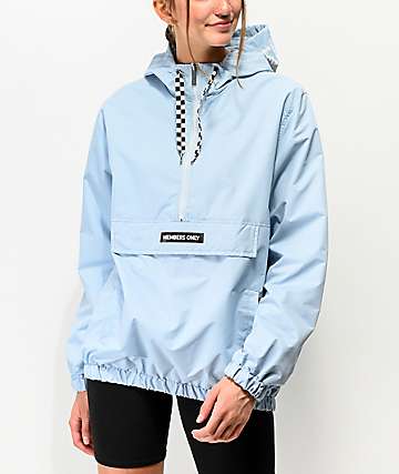 Members Only Dusty Sky chaqueta cortavientos con media cremallera