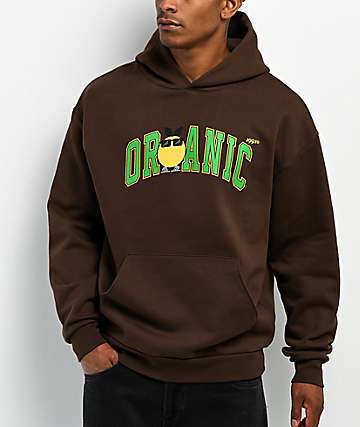 Midnight Organic Collegiate Brown Hoodie - 