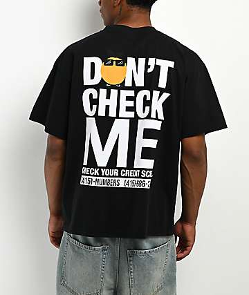 Midnight Organic Don't Check Me Black T-Shirt - 