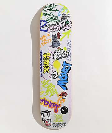 Monet Skateboards Banks Woven White Button Up Shirt