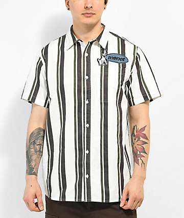 Monet Skateboards Frankie Brown Gingham Short Sleeve Button Up Shirt