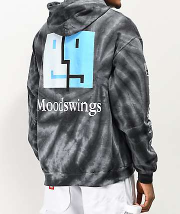 Moodswings 56k Modem sudadera con capucha negra con cremallera