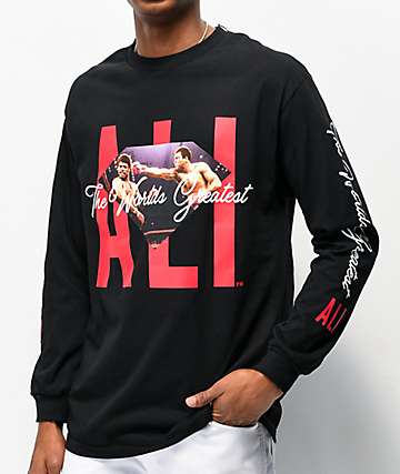 Muhammad Ali x Diamond Supply Co. Ali Sign Black Long Sleeve T-Shirt
