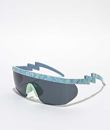 NEFF occhiali da sole Daily Ice Sunglasses teal azzurri verdi uomo skate surf 