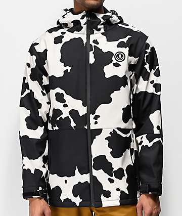Neff Bullhonky Railyard Black & White 10K Softshell Jacket