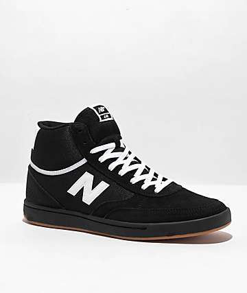 New Balance Numeric x Challenger Brigade 440 Grey u0026 Black Skate Shoes |  Zumiez