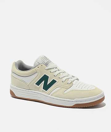 New Balance Lifestyle Kids 480 Black & White Skate Shoes