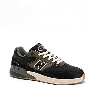 Y♢574 らん New Balance Numeric 574 Spruce & White Skate Shoes | Zumiez